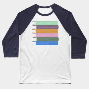 Haruki Murakami Book Spine Design - Book Lovers Gift Baseball T-Shirt